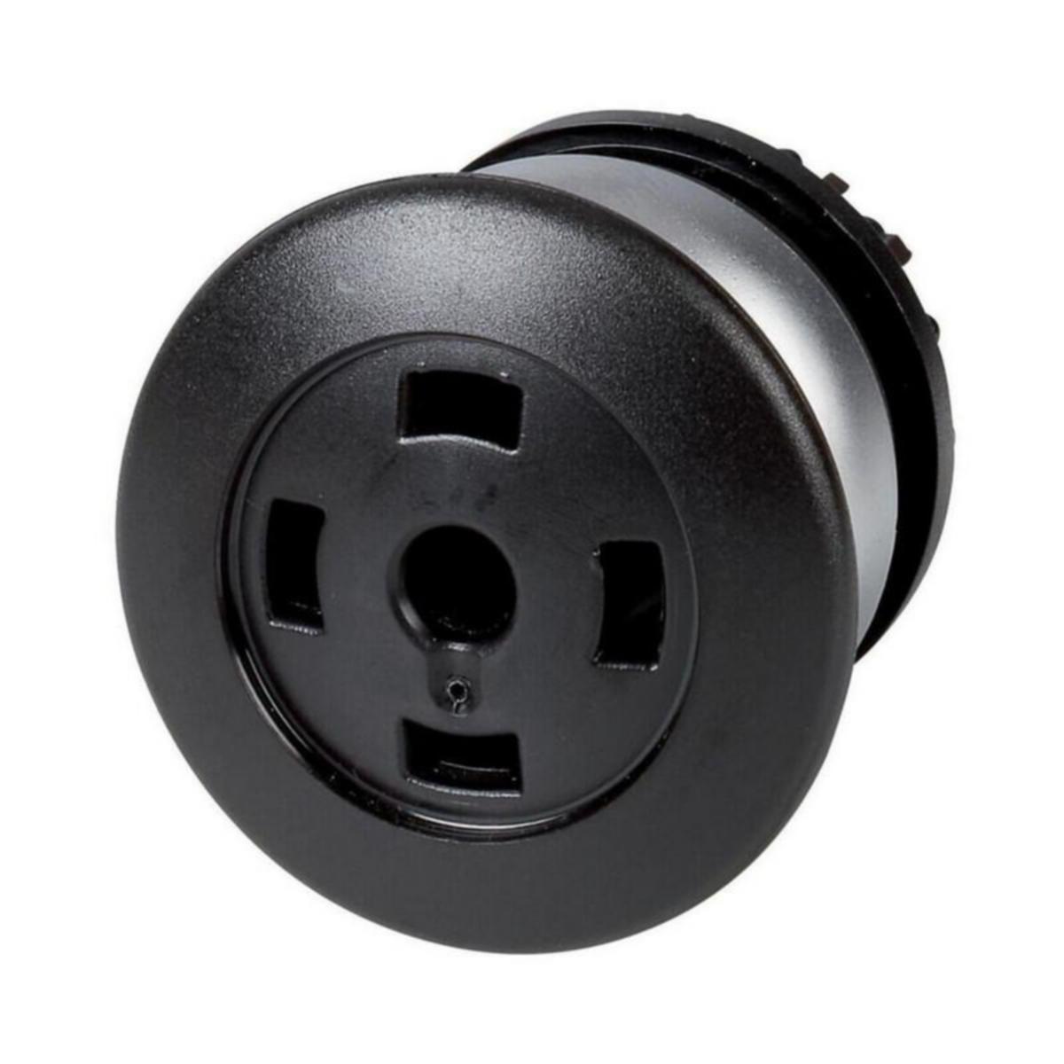 Svamptrycke RMQ-Titan, Eaton - SVAMPFORMAD TRYCKKNAPP RMQ-TIT M22-DP-S-X UTAN SKYLT SVART