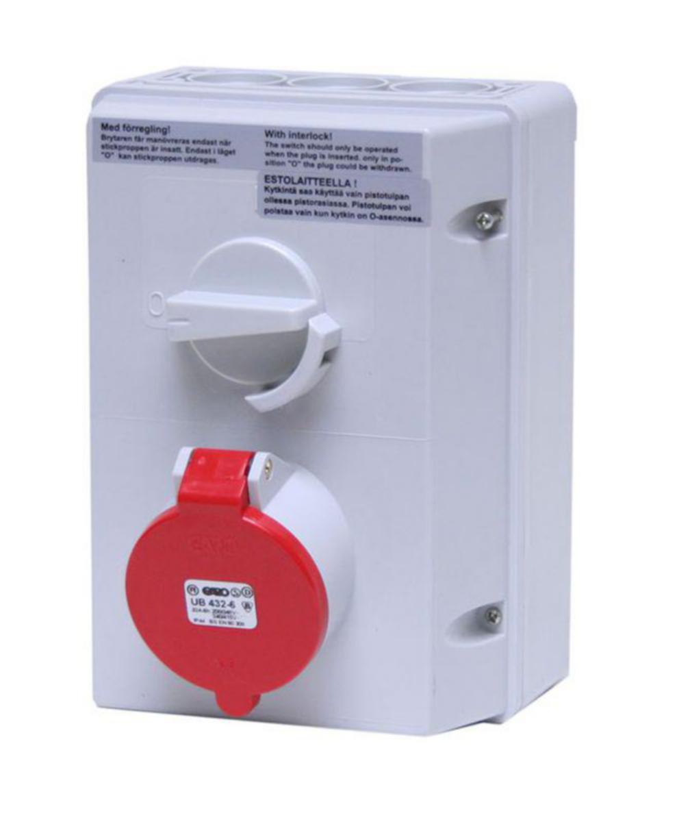 Uttagskapsling Garo - UTTAGSLÅDA UB 432-6 GARO UB 432-6 LÅSBAR