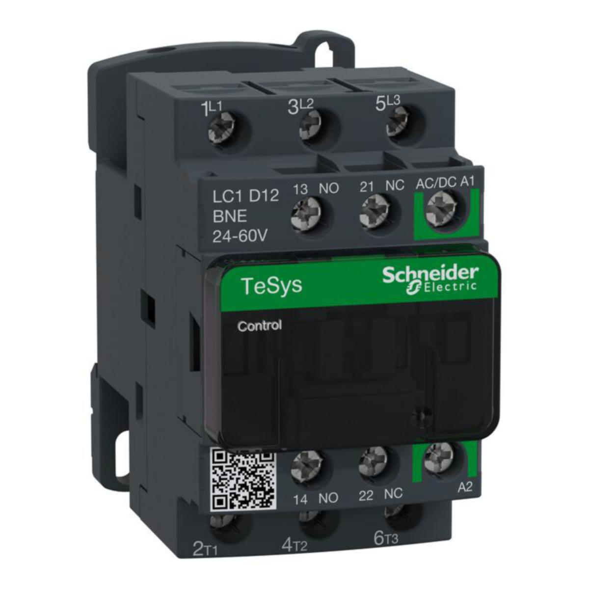Kontaktor Schneider Electric TeSys D Green - KONTAKTOR 12A/AC3 24-60V ACDC