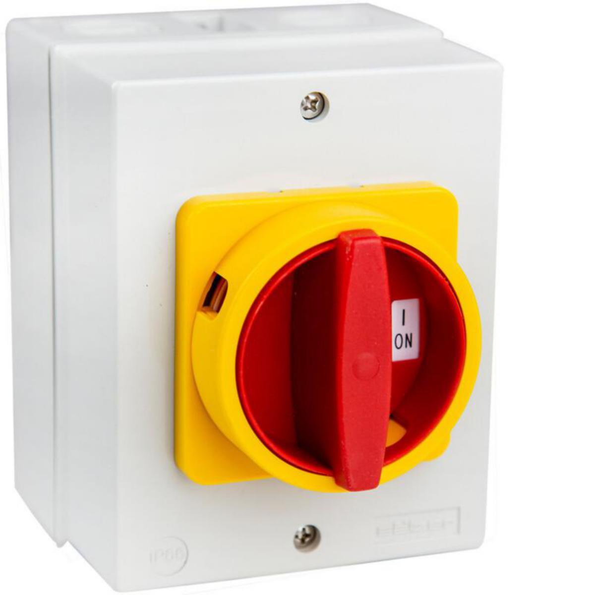 Säkerhetsbrytare Sälzer KOT. IP66 - SÄKERHETSBRYTARE H220 0-1 3P 25A KAPS. IP66