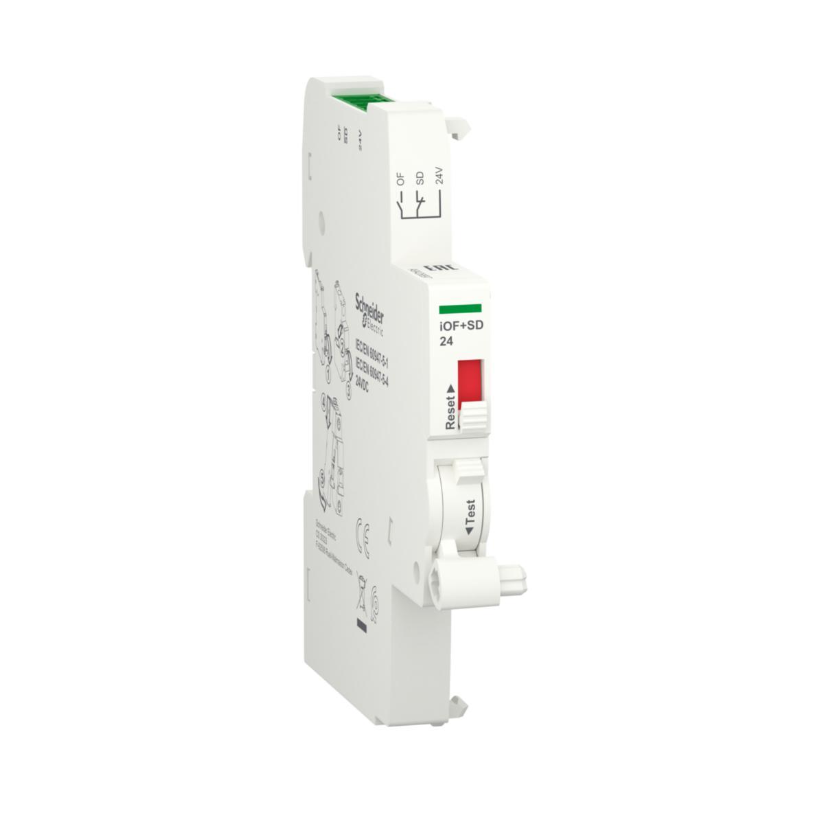 Hjälpkont iOF ansl. ovansida Schneider Electric Acti 9 - HJÄLP-/SIGNALKONTAKT ACTI9 IOF+ISD SMARTLINK KONTAKT