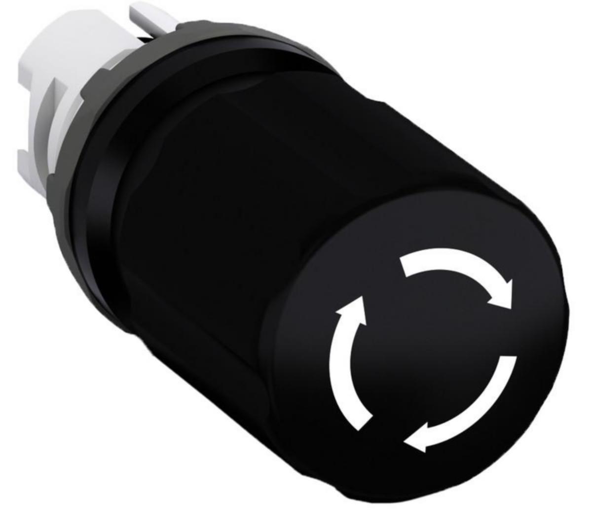 Nödstopp-tryckknapp, ABB - NÖDSTOPP KNAPP ABB MPET3-10B SVART 30mm VRID