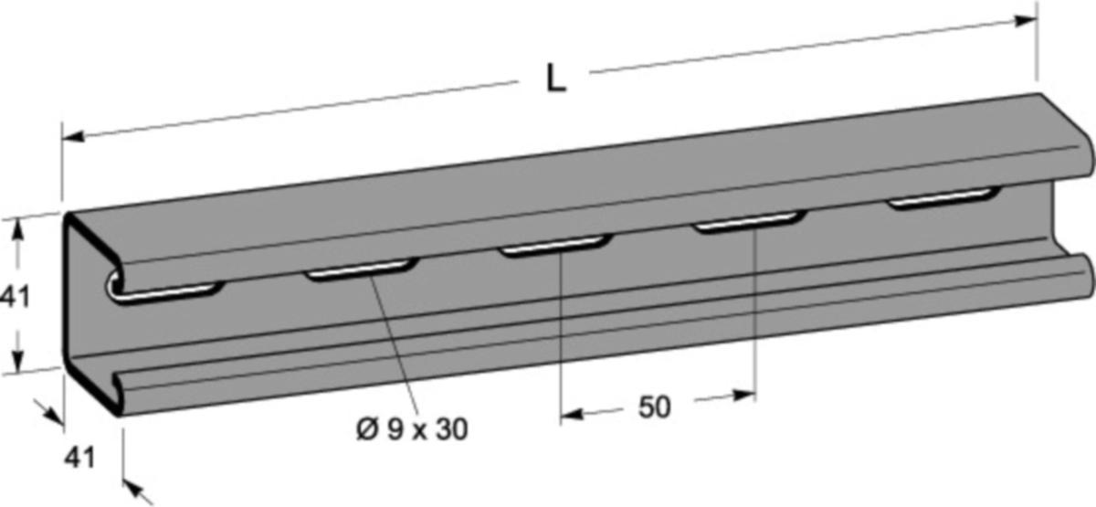 Ankarskena MP-V 21x41mm, MP Bolagen - ANKARSKENA MP MP-233S 3000 MM