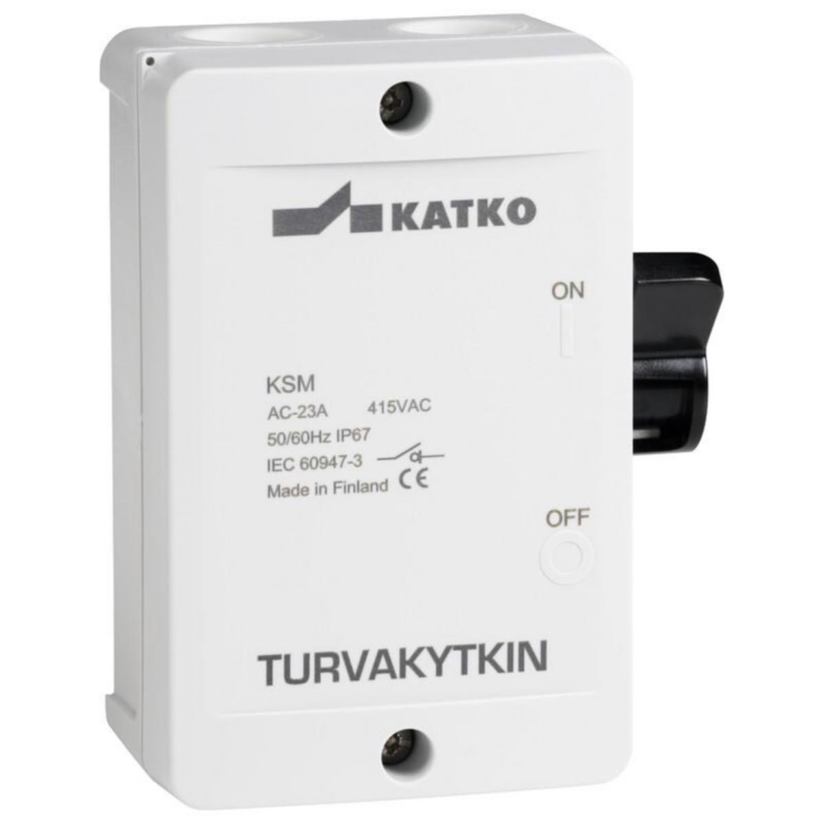 Säkerhetsbrytare vippa Katko KSM - SÄKERHETSBRYTARE KNOPP KSM 216U.AC.415V/16A.2P.IP67
