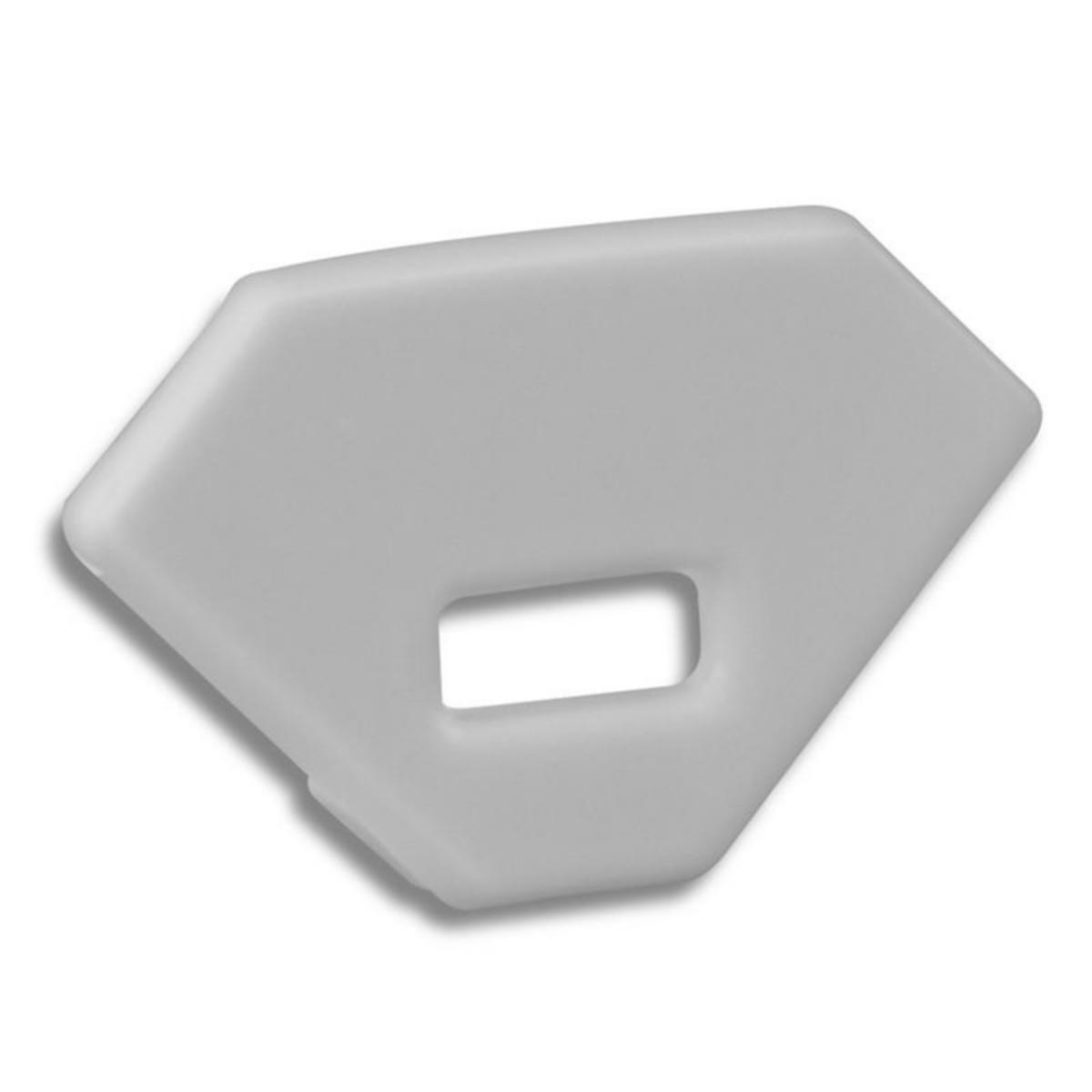 LED-aluminiumprofil PL11, Galaxy profiles - ÄNDSTYCKE GALAXY E32 PL11 PROFIL KABELÖPP GRÅ