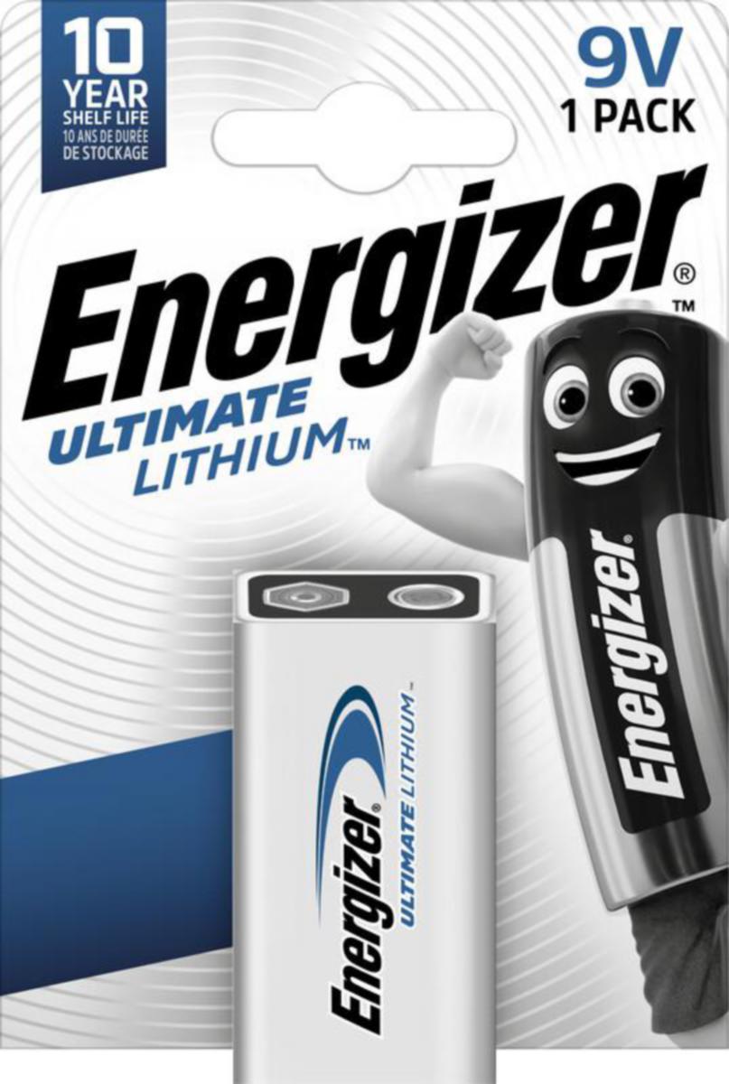 Batteri lithium Ultimate Energizer® - BATTERI LITHIUM ENERGIZER ULTIMATE NEW 9V 1-ST