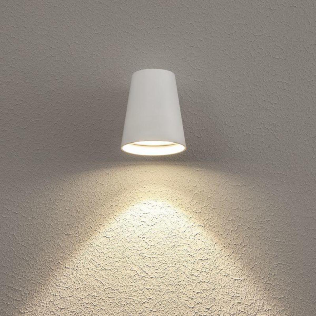 Väggarmatur utomhus Hide-a-lite Cone GU10 - EXTERIÖR VÄGGARMATUR CONE GU10 VIT
