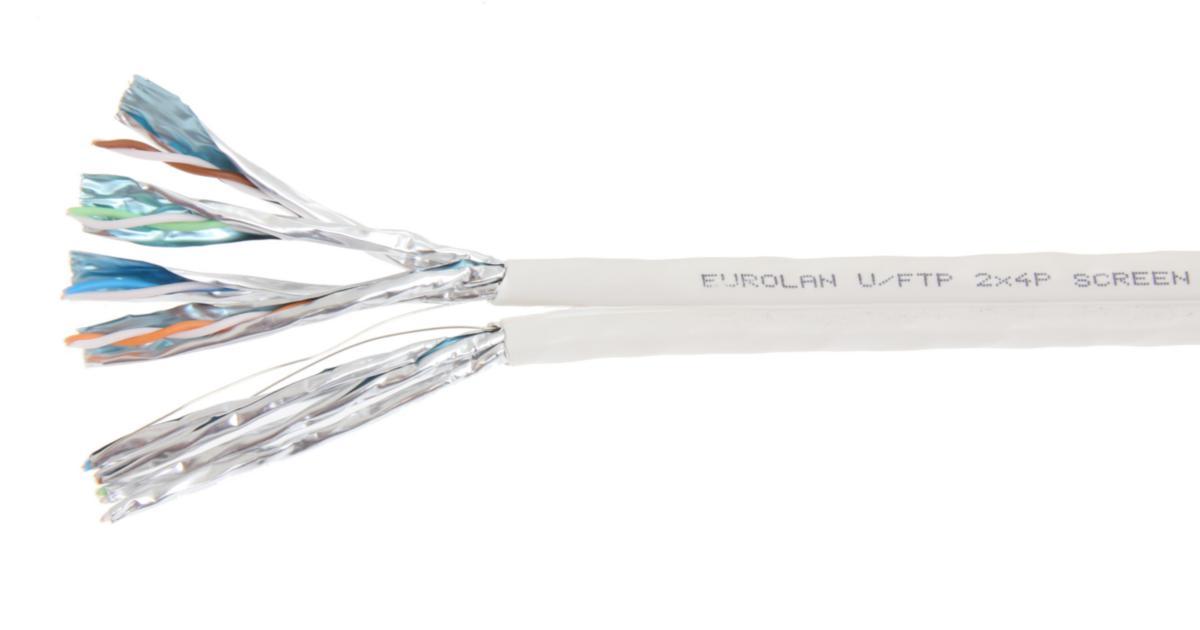 Datakabel C6A U/FTP vit LSZH Dca - NÄTVERKSDATAKABEL-CAT6A SIAM EUROLAN 2 U/FTP DCA K500 VIT