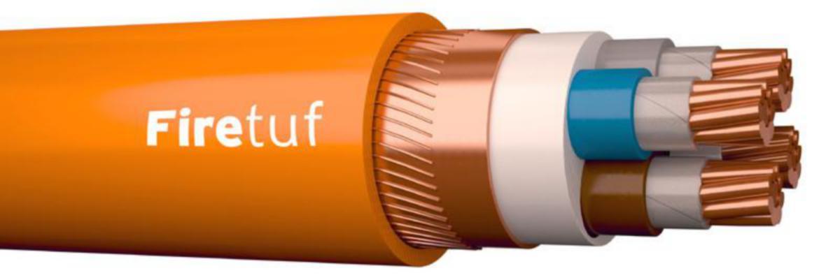 Kopparkraftkabel Prysmian Firetuf FRHF EMC - KOPPARKRAFTKABEL-FR PRYSMIAN FIRETUF FRHF-EMC 4x16/16 T500