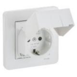 Uttag Schneider Electric Exxact med jordfelsbrytare IP44