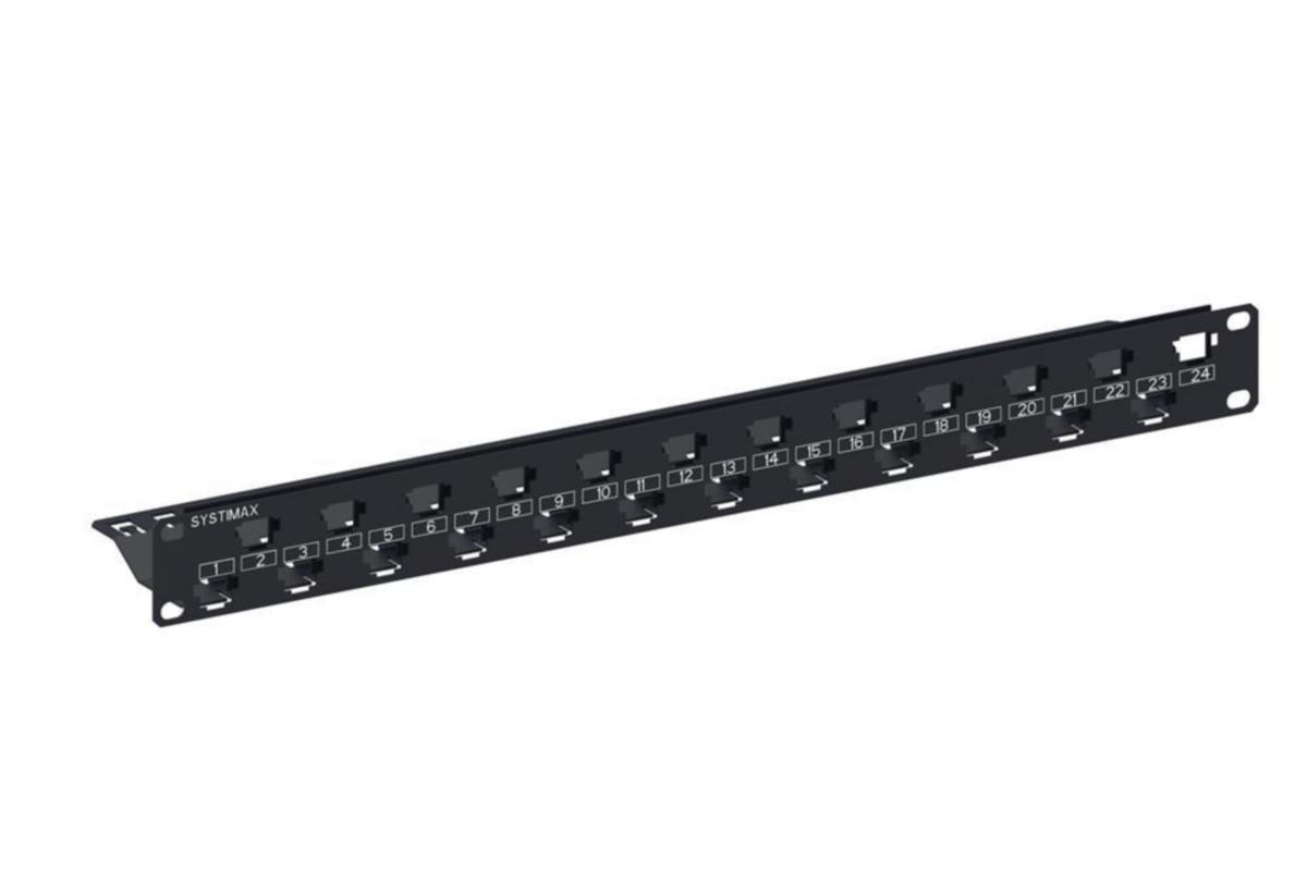 Patchpanel 19" Systimax UTP - PANEL OBESTYCKAD 24/0 UTP 108356312 FLEXIMAX 24/0 19"