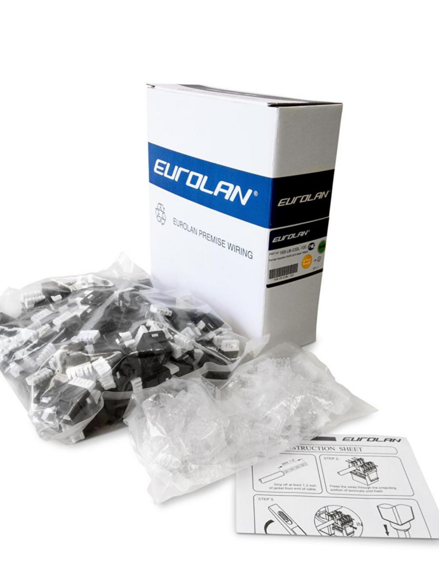 Keystoneuttag Cat6 UTP - KONTAKTDON-CAT6 EUROLAN KEYSTONE CAT6 UTP VIT 100