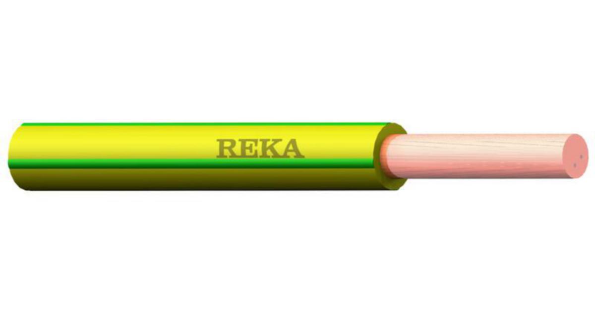 Installationsledning Reka MKEM-HF H07Z1-K Dca - INSTALLATIONSLEDNING-HF REKA MKEM-HF 6 GUL/GRÖN Dca R100