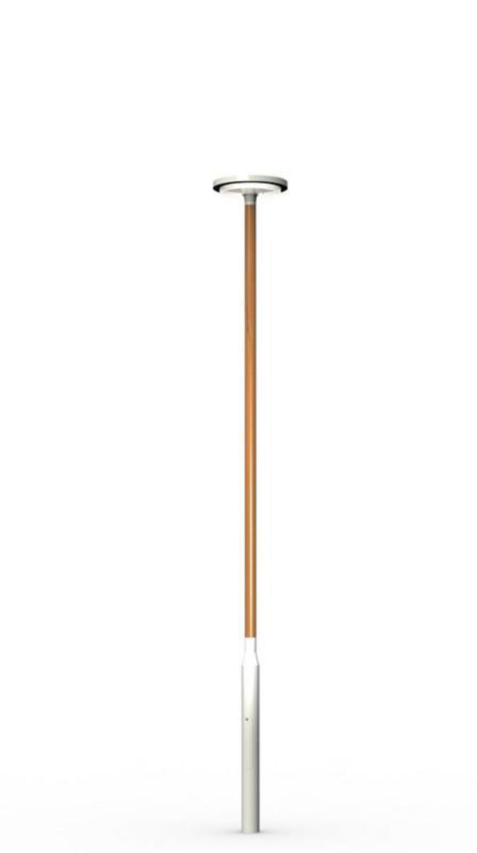 Trästolpe Ensto Saga - TRÄSTOLPE SAGA 6W RAL 9006/CINNAMON