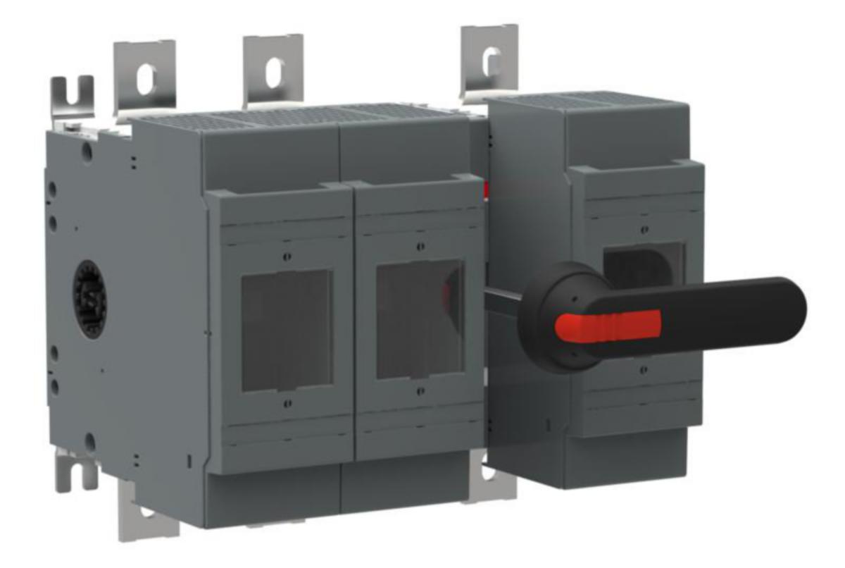 Säkringsbrytare 3-polig DIN 0S... ABB - SÄKRINGSLASTBRYTARE ABB OS800D21P