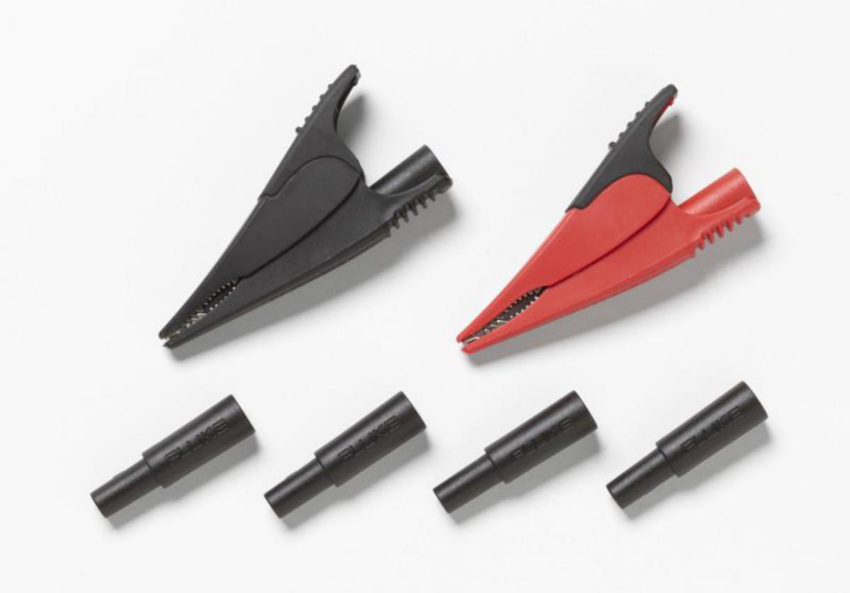 Krokodilklämma AC285 + Adapter Fluke - MÄTARTILLBEHÖR AC285-FTP