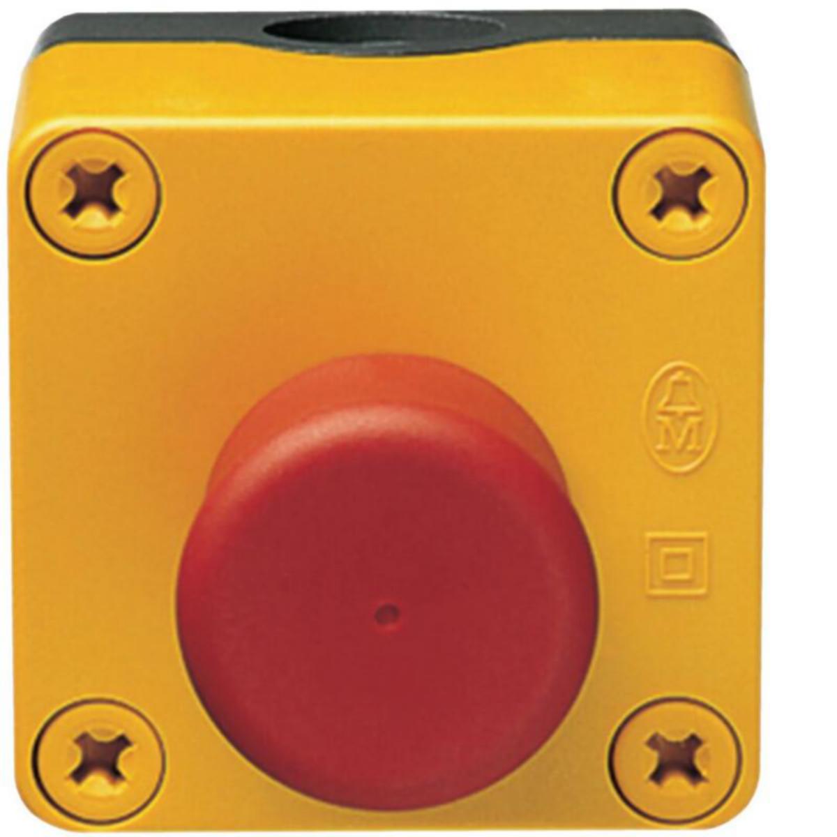 Nödstopp tryckknapp Hager MZ530N IP55 - NÖD-STOP -KNAPP MZ530N KAPSL. IP55