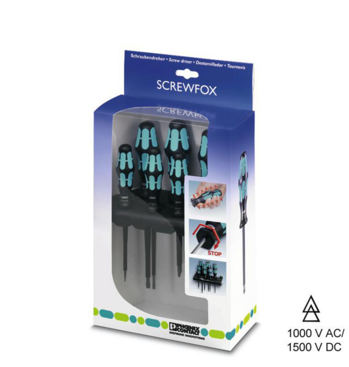Skruvmejsel serie SF-SL/PH SET VDE Phoenix - SKRUVVREDESSET SF-SL/PH SET VDE
