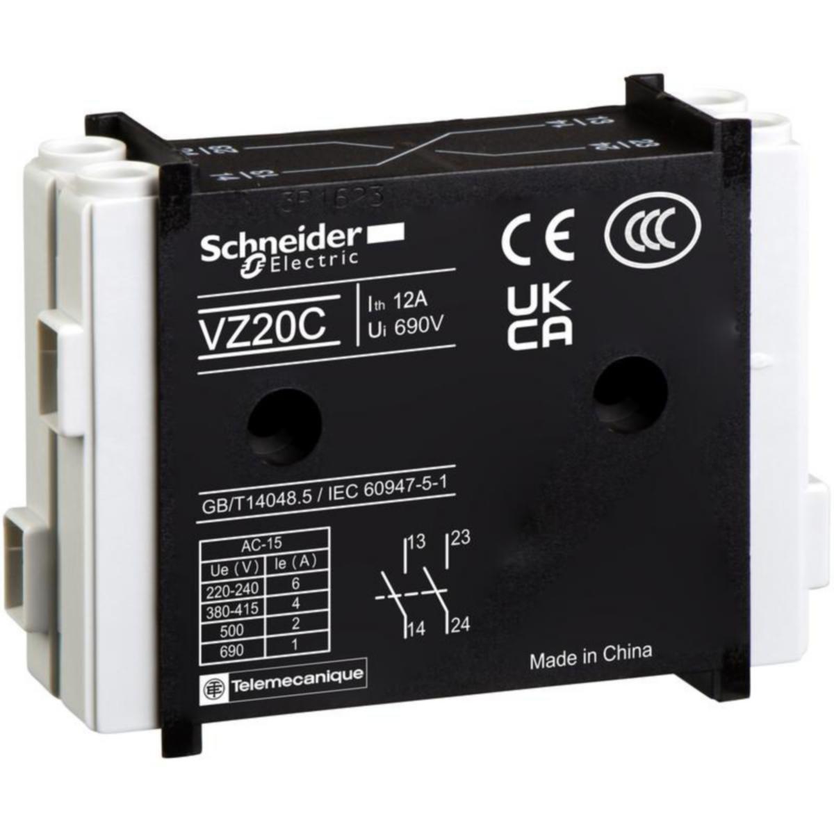 Hjälpkontakt Schneider Electric TeSys VZ - HJÄLPKONTAKT HJÄLPKONTAKT 2SL 12-175A
