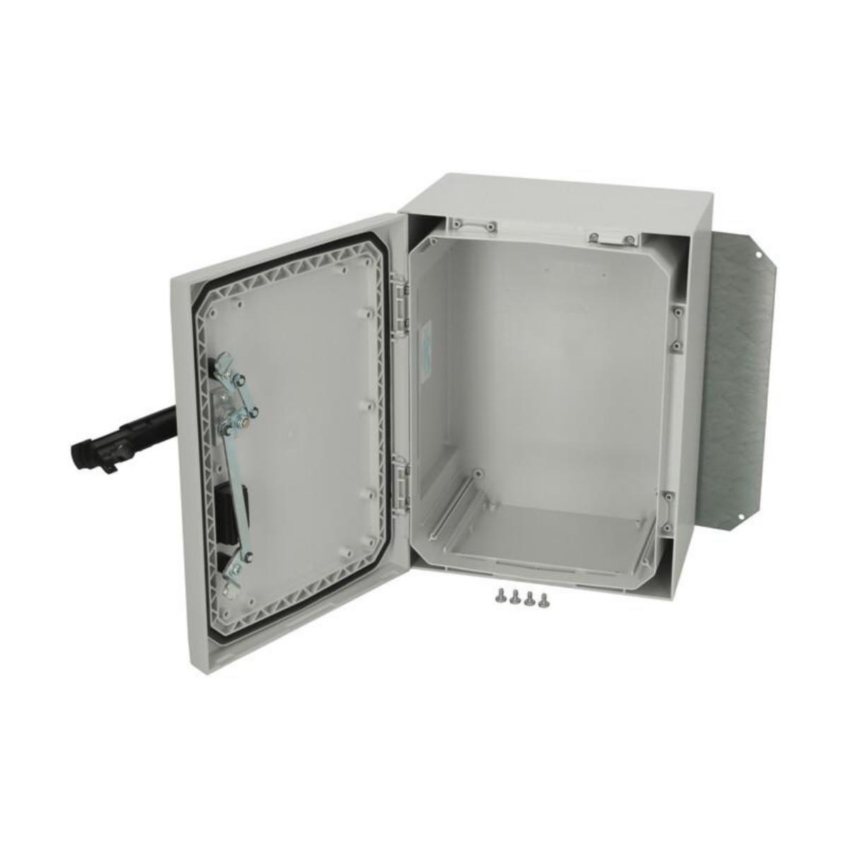 Kapsling PC 403021 Arca IEC Fibox - KAPSLING PC FIBOX ARCA 403021S 400x300x210mm IP66 GR