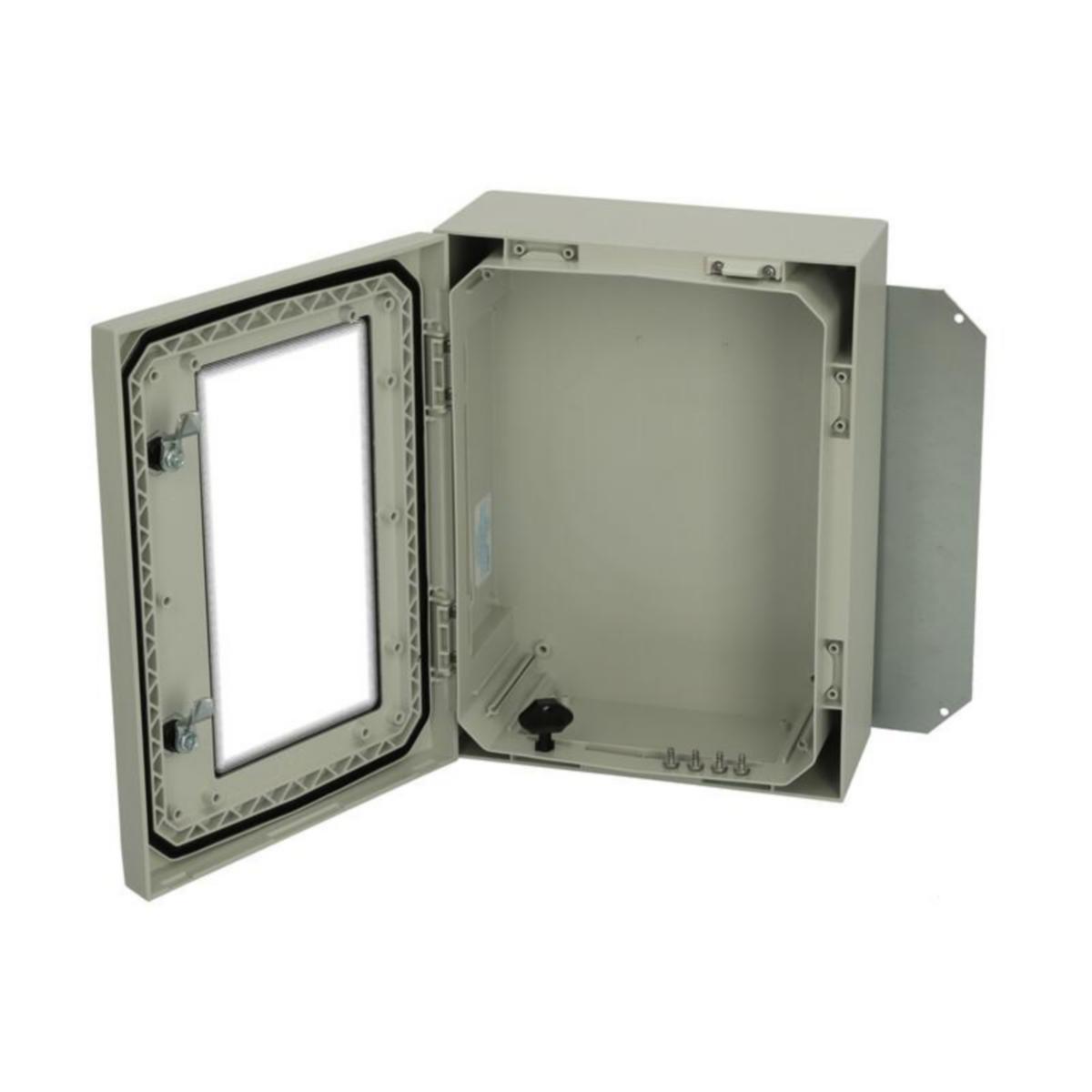 Kapsling PC 403015 Arca IEC Fibox - KAPSLING PC FIBOX ARCA 403015W 400x300x150mm IP66 GR