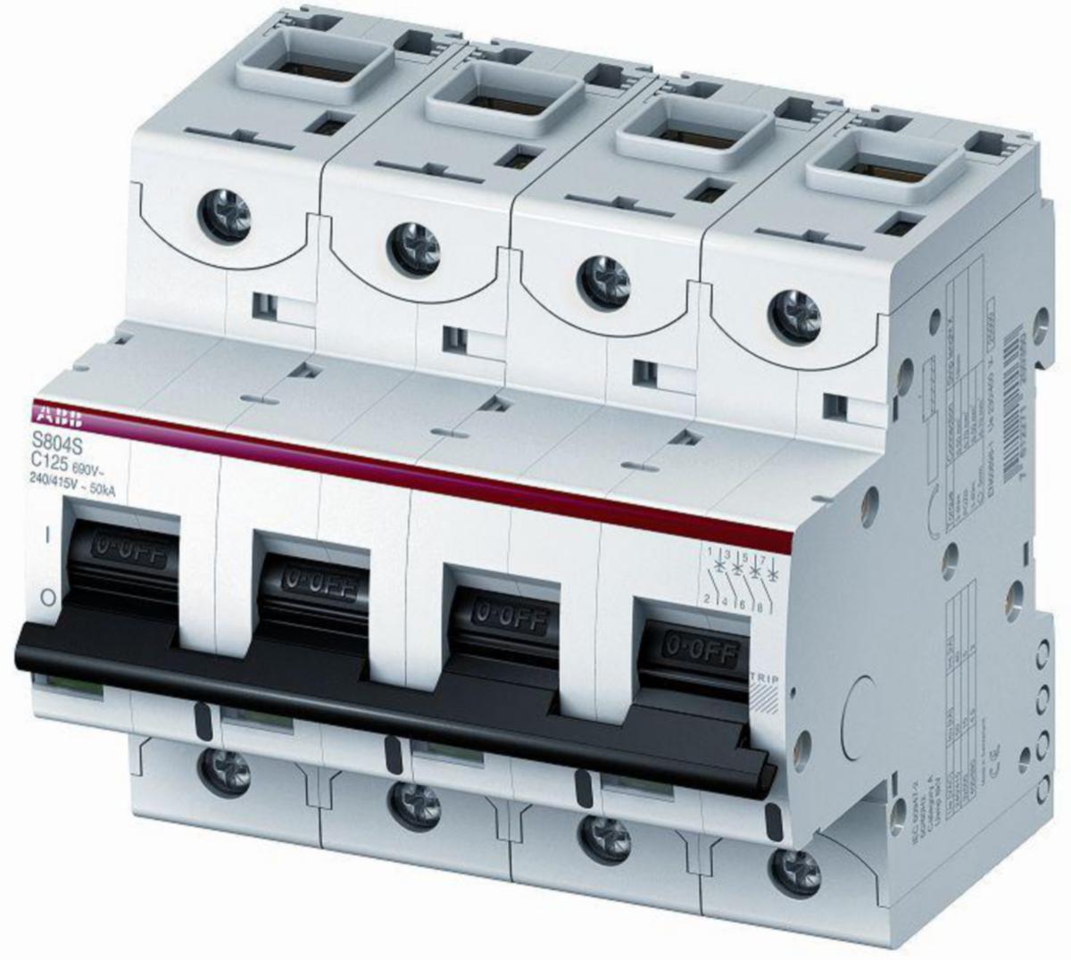 Minibrytare S800, ABB - DVÄRGBRYTARE S800 ABB S804S-K6 4-POL K6A