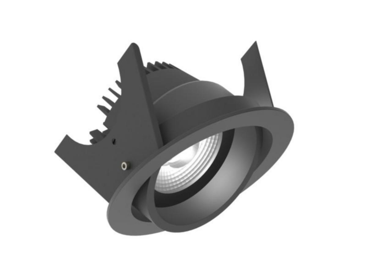 Downlight Illuxtron Fluxe - DOWNLIGHT ARMATUR 90 HV-FD adj 800Lm 3K 40° SV
