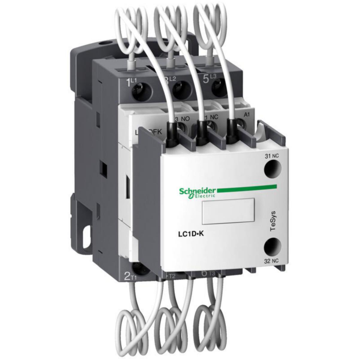 Kontaktor Schneider Electric TeSys LC1D*K - KONTAKTOR 12.5KVAR 3SL 1SL+2BR 230VAC