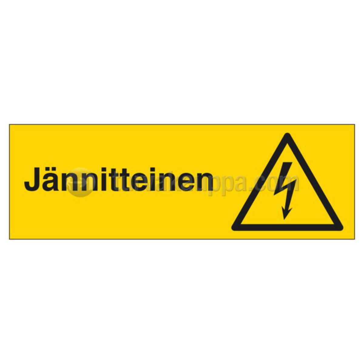 Märkskylt plast EL ST - MARKERINGSSKYLT ST JÄNNITTEINEN 300x100mm PLA GUL