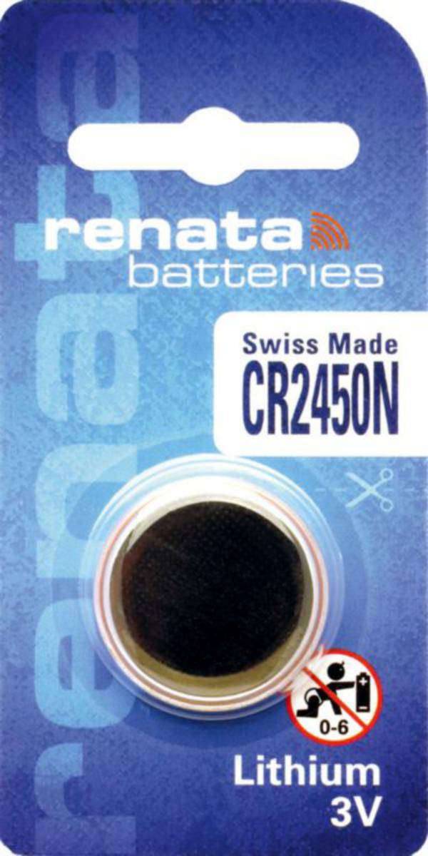 Knappbatteri lithium Renata - BATTERI LITHIUM RENATA CR2450N/BP1 3V/540mAh BLISTER