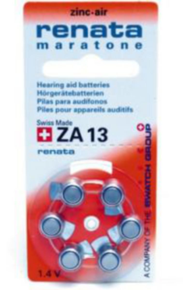 Batteri för hörapparat Renata - BATTERI HÖRAPPARAT RENATA ZA13. PR48 /BP6 1.4V/310mAh