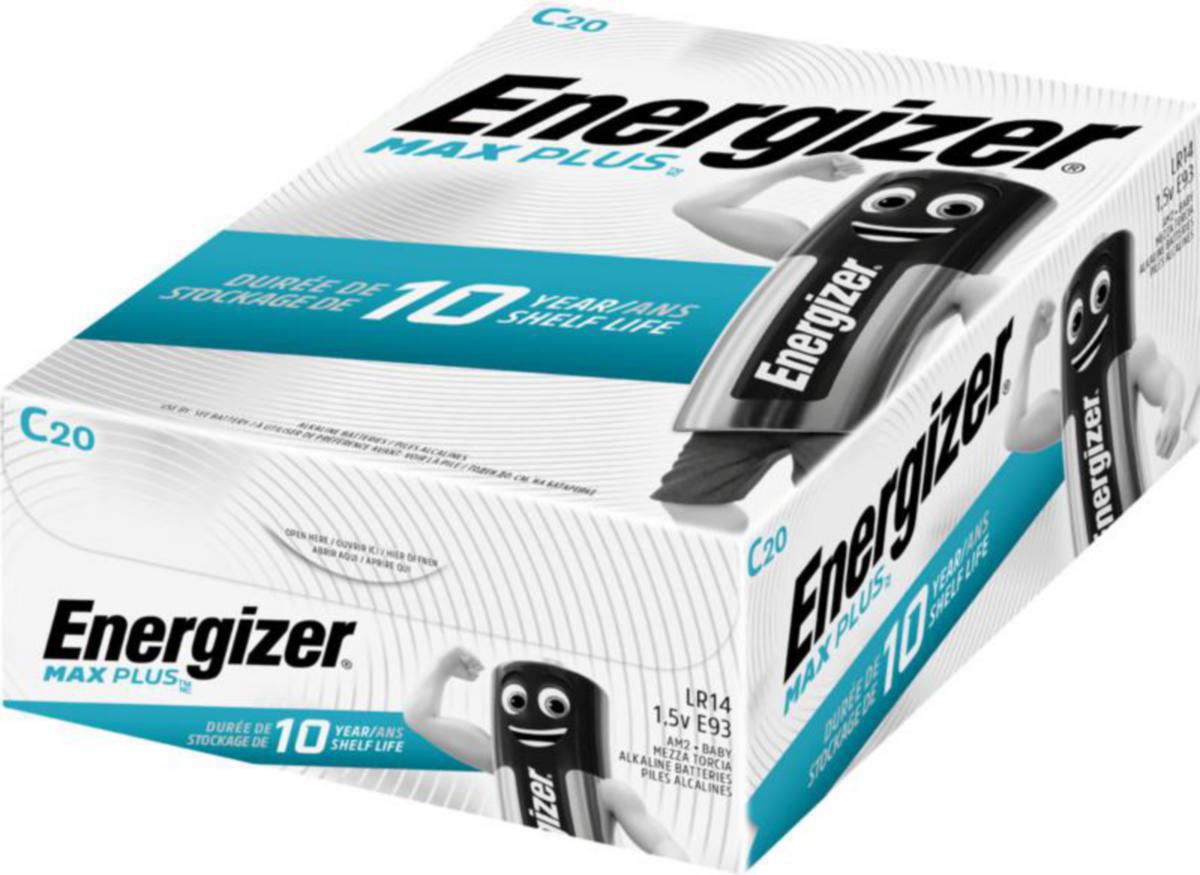 Batteri alkalisk Max Plus™ Energizer® - BATTERI ALKAL ENERGIZER MAX PLUS C/E93 20-PAK