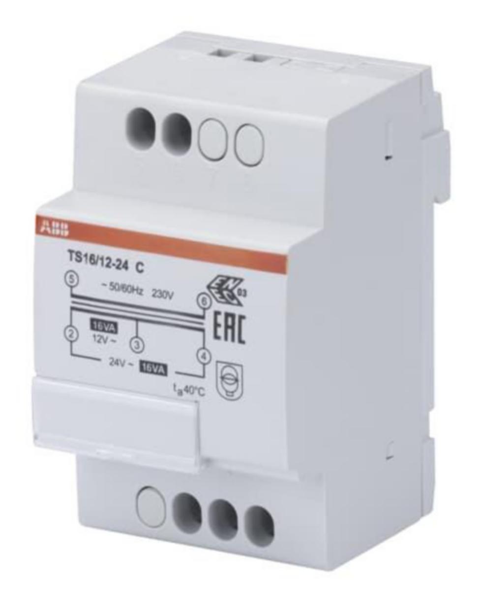 Skyddsspänningstransformator ABB - SÄKERHETSTRANSFORMATOR 230/12-24VAC SELV 16VA