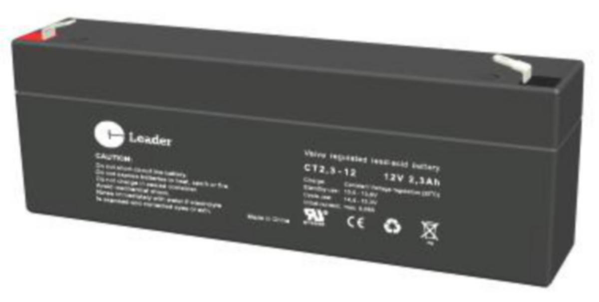 Ventilreglerad blybatteri (AGM) för allmänt bruk CT-Leader - AGM BLY ACKU CT-LEADER CT2.3-12 12V/2.3Ah F1-POL