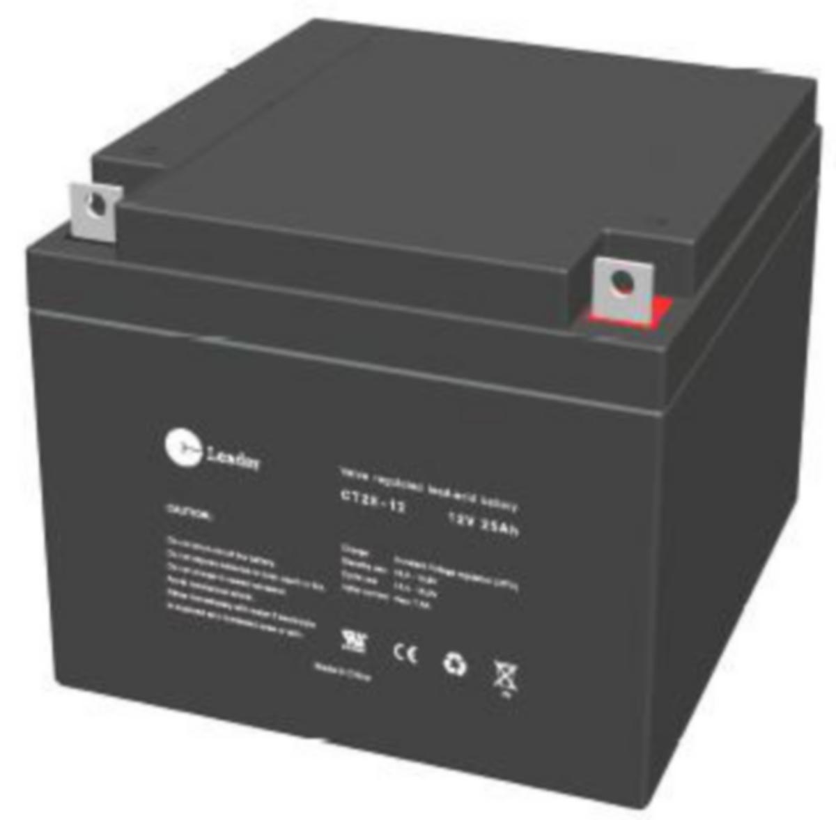 Ventilreglerad blybatteri (AGM) för allmänt bruk CT-Leader - AGM BLY ACKU CT-LEADER CT25-12 12V/25 Ah F3-POL
