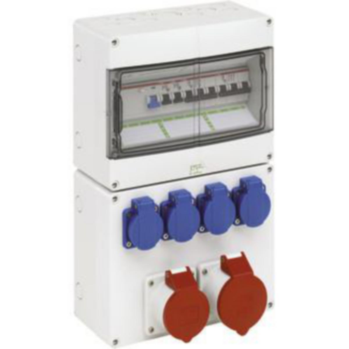 Uttagscentral Spelsberg STV - UTTAGSCENTRAL STV 1224-K 4xSCHUKO 1x16A 1x32A