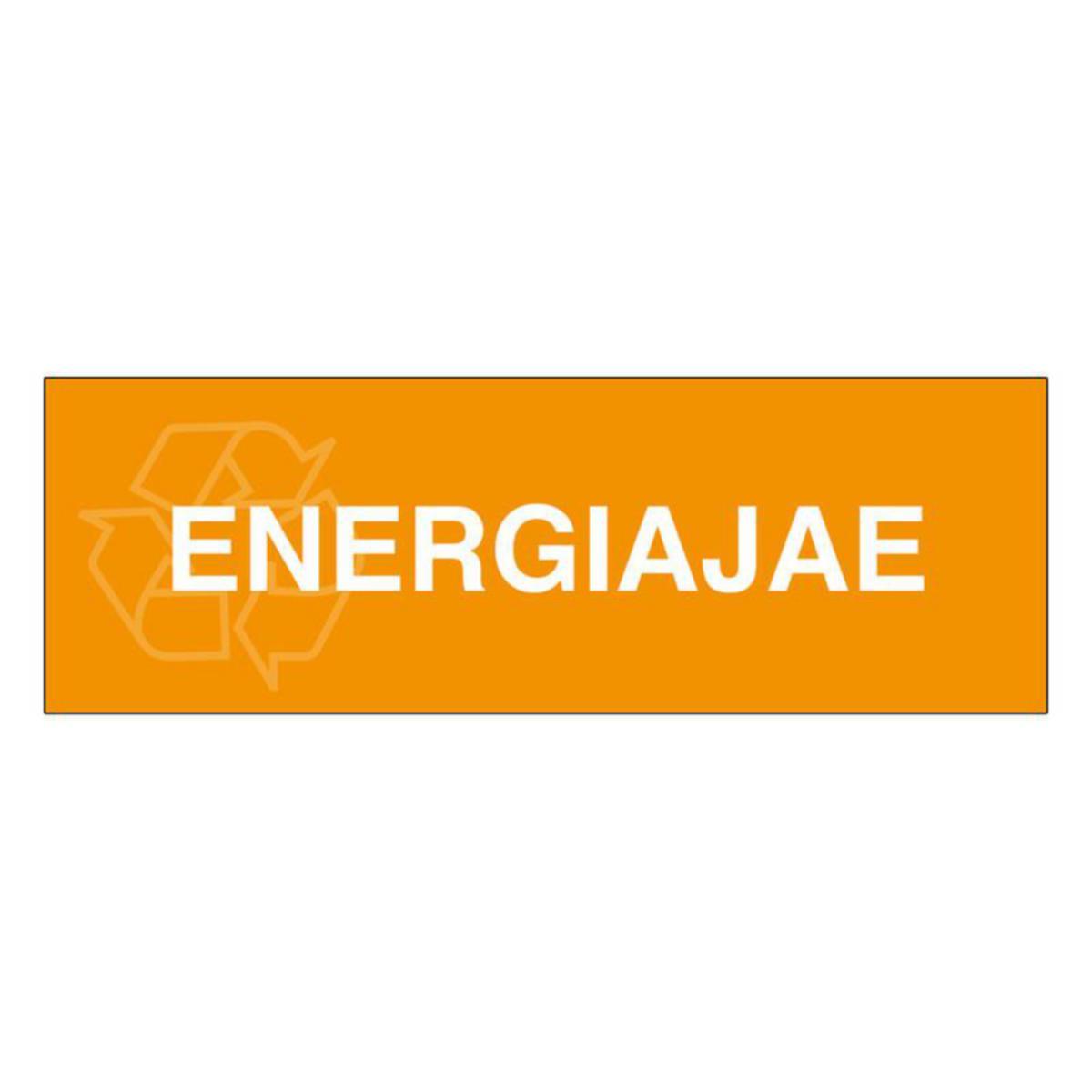 Etiketter för avfallsbehållare ST - MARKERINGSSKYLT ST ENERGIAJAE 300x100mm LAMINOITU