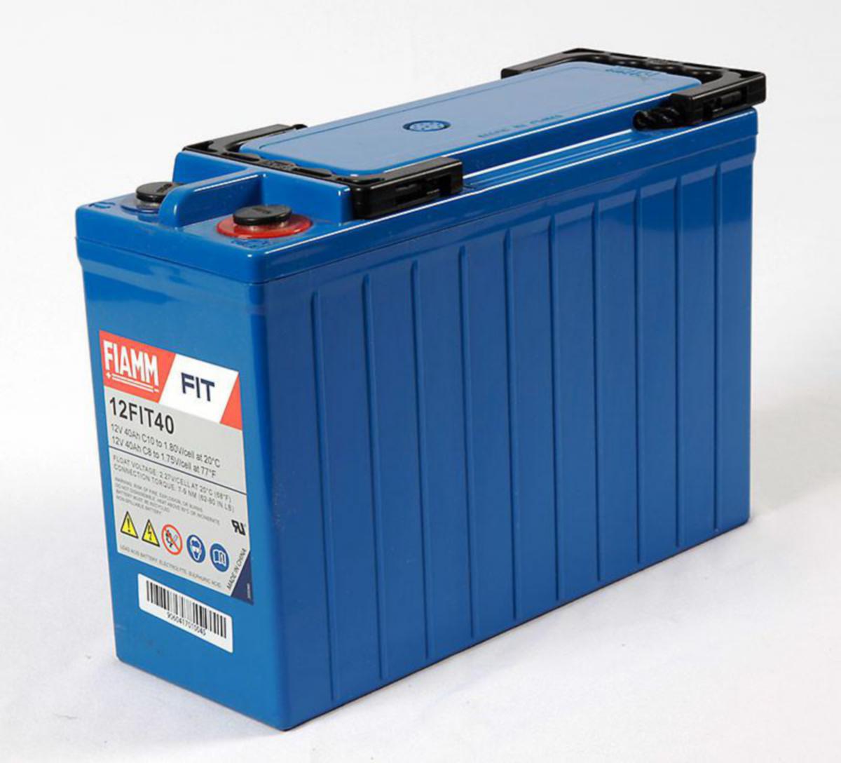 Ventilreglerad blybatteri (AGM) för UPS, FIT serie FIAMM - AGM BLY ACKU FIAMM 12FIT40 12V/40.0Ah T6