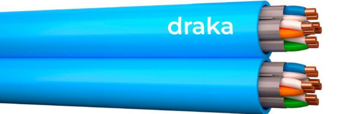 Nätverksdatakabel Draka Cat6A skärmad - DATAKABEL AFUMEX UC500 S23 C6A U/FTP 2X4P DCA