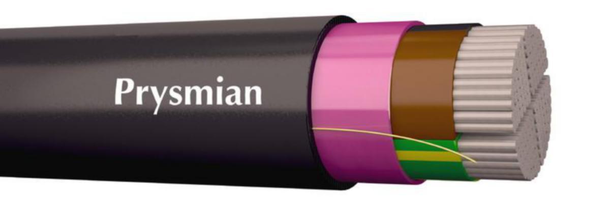 Aluminiumkraftkabel Prysmian Afumex AXMK Eca - ALUMINIUMJORDKABEL PRYSMIAN AXMK-PLUS 4G16 RM 1KV Eca K500