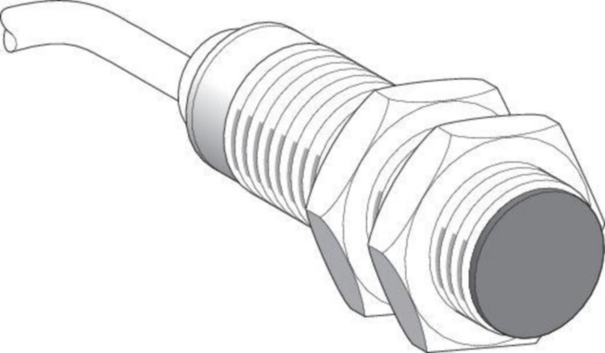 Induktiv givare Telemecanique OsiSense XS612B3-serie M12 - INDUKTIV GIVARE M12 XS612B3DAL2 DC NO SN=4MM 2M