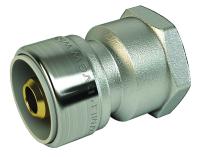 Koppling rak PushFit inv gg krom, LK