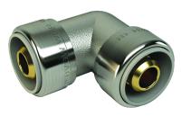 Vinkel 90° PushFit krom, LK