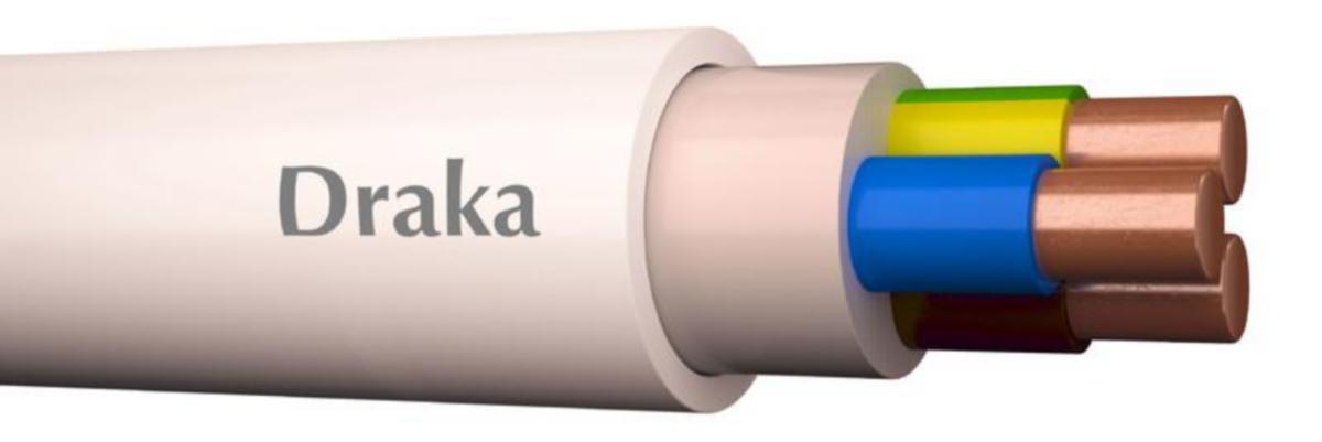 Installationskabel Draka Afumex XMJ-HF Dca - INSTALLATIONSKABEL-HF DRAKA XMJ-HF DCA 3X2.5 S 500V K500
