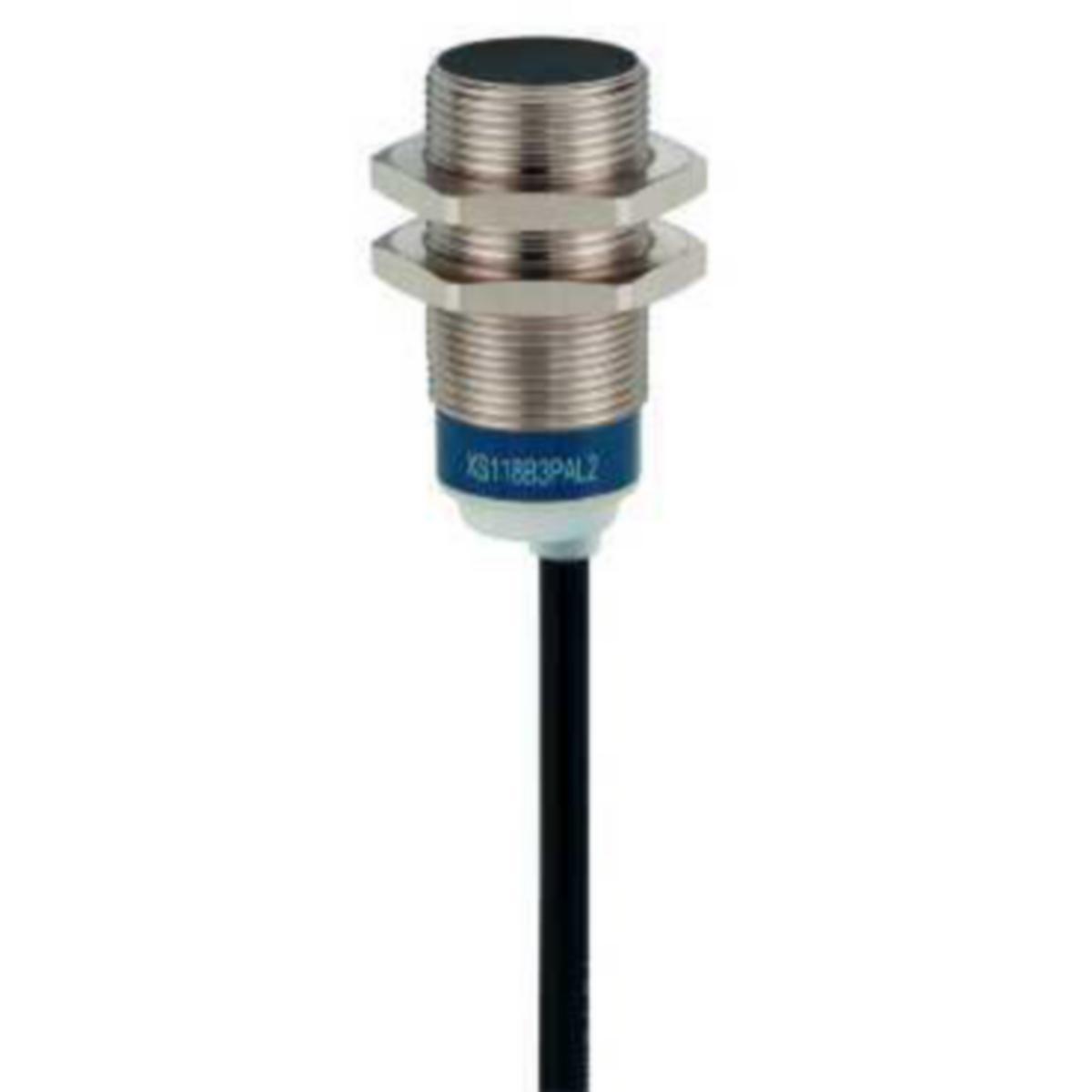 Induktiv givare Telemecanique OsiSense XS618B1-serie M18 - INDUKTIV GIVARE M18 XS618B1DAL2 DC NO SN=8MM 2M