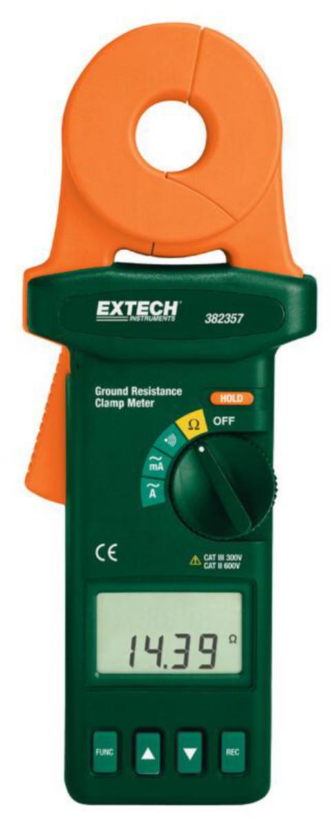 Jordmotståndsmätare model tång 382357 Extech - AVANCERAD JORDTESTARE EXTECH TRUE RMS AC 0.2mA-30.00A