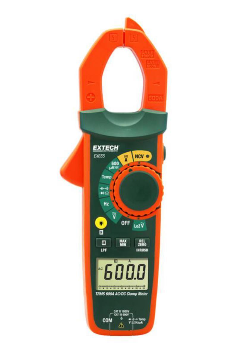 Strömtång EX655 Extech - STÖMTÅNG EXTECH 600A AC/DC + NCV
