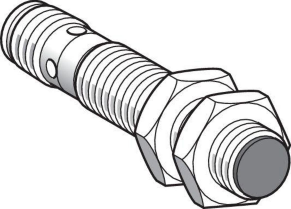 Induktiv givare Telemecanique OsiSense XS112B3-serie M12 - INDUKTIV GIVARE M12 XS112B3PAPNP NO SN=4MM M12