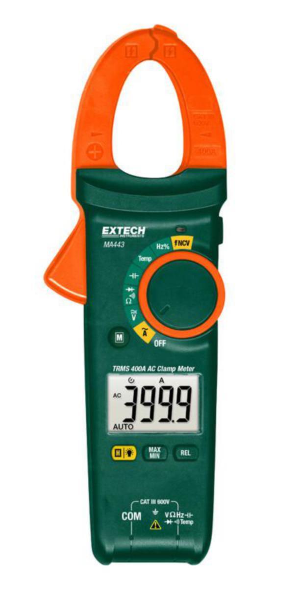 Strömtång MA443 Extech - STÖMTÅNG EXTECH TRMS 400A AC + NCV LCD