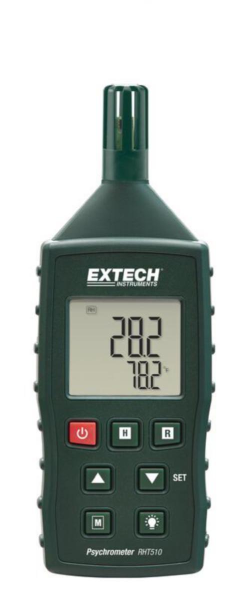 Fukt/Termometer Psykrometri RHT510 Extech - FUKTIGHETSMÄTARE EXTECH PSYKROMETER FUKTIGHET VÄRME MM
